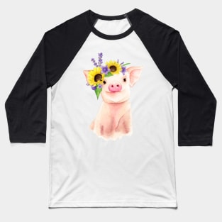 Blossoming Piglet Baseball T-Shirt